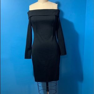 Off the shoulder body con dress NWOT